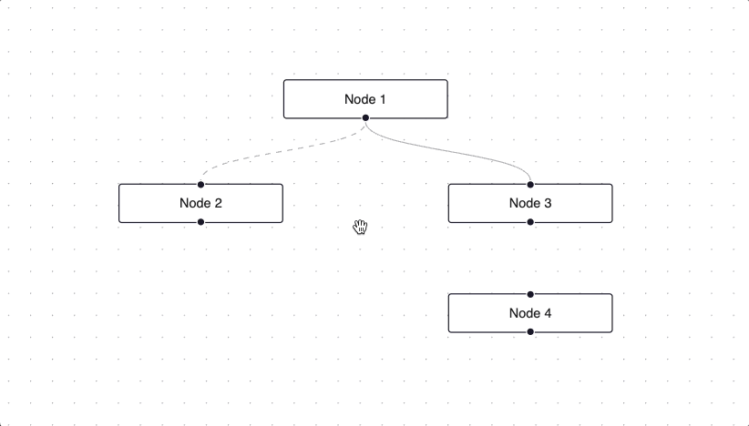 Connection radius demo.